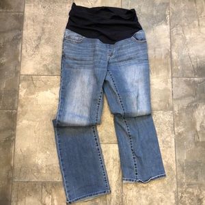 Maternity belly band jeans